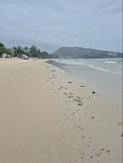 A relaxing beach area on Phuket Island.